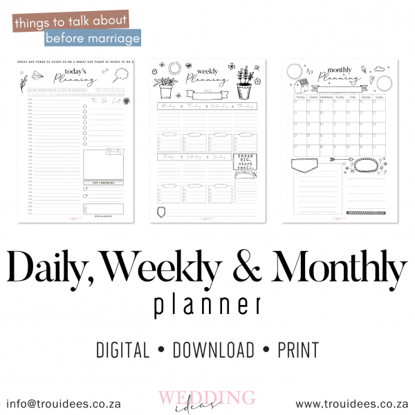 Day, Week, Month Planner